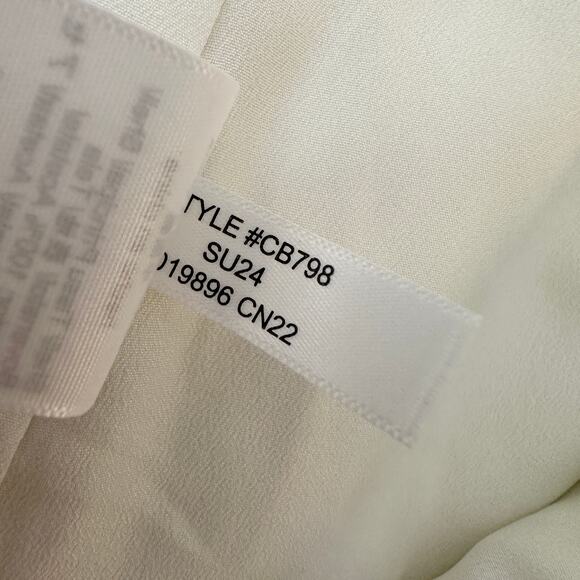 J.Crew Anna October Wide Leg Trouser Textured Satin Relaxed Ivory US 22 NWT - Picture 12 of 16